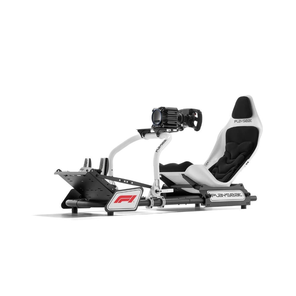 playseat formula instinct racing simulator with fanatec wheelbase and wheel and pedals