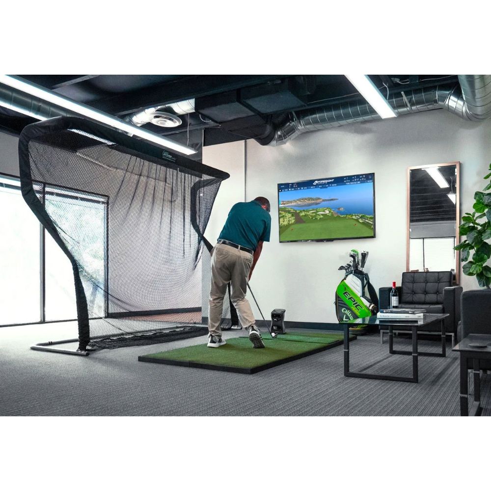 The Net Return Pro Series V2 Golf Net - home setup