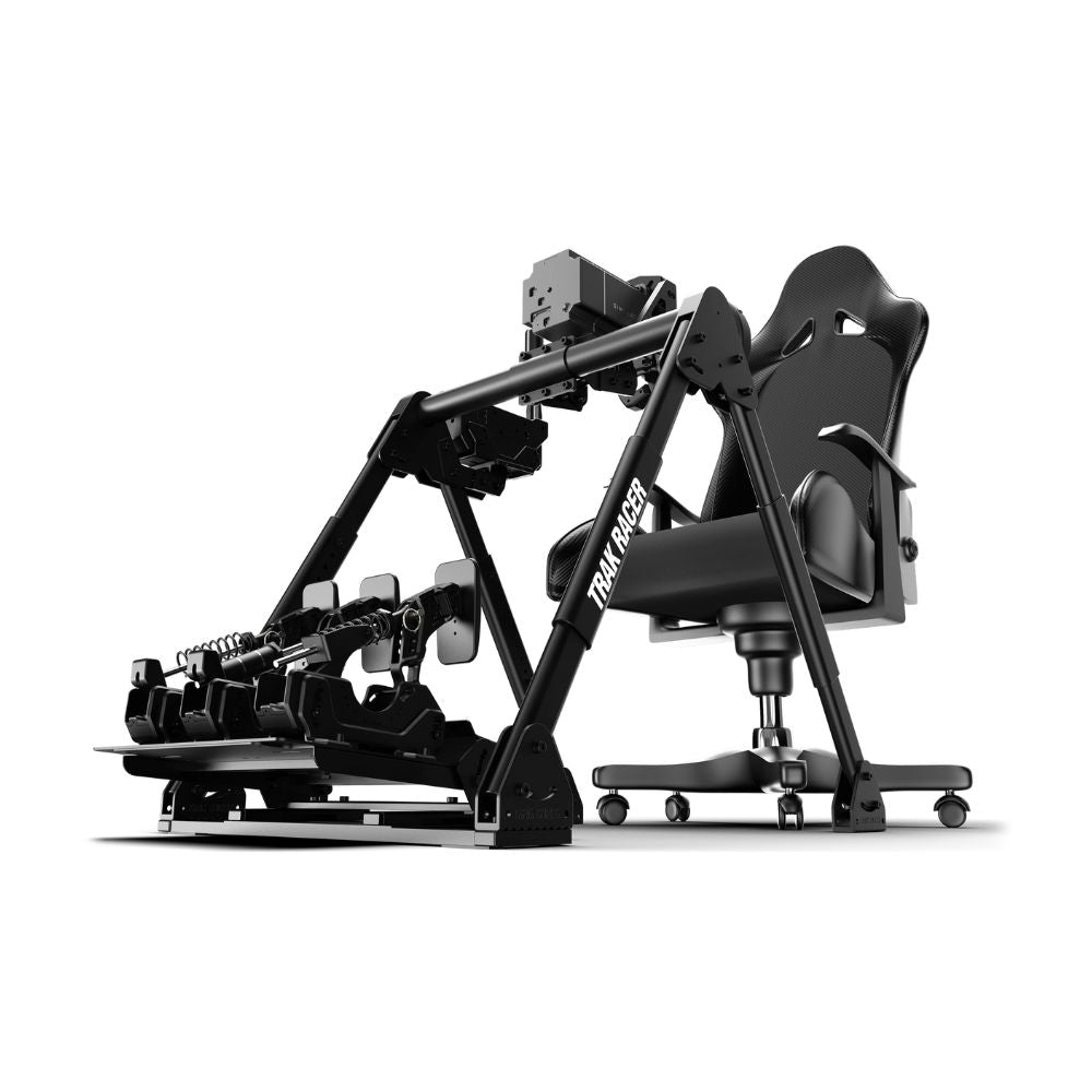 trak racer FS3 racing wheel stand with gaming chair wheels and pedals and shifter