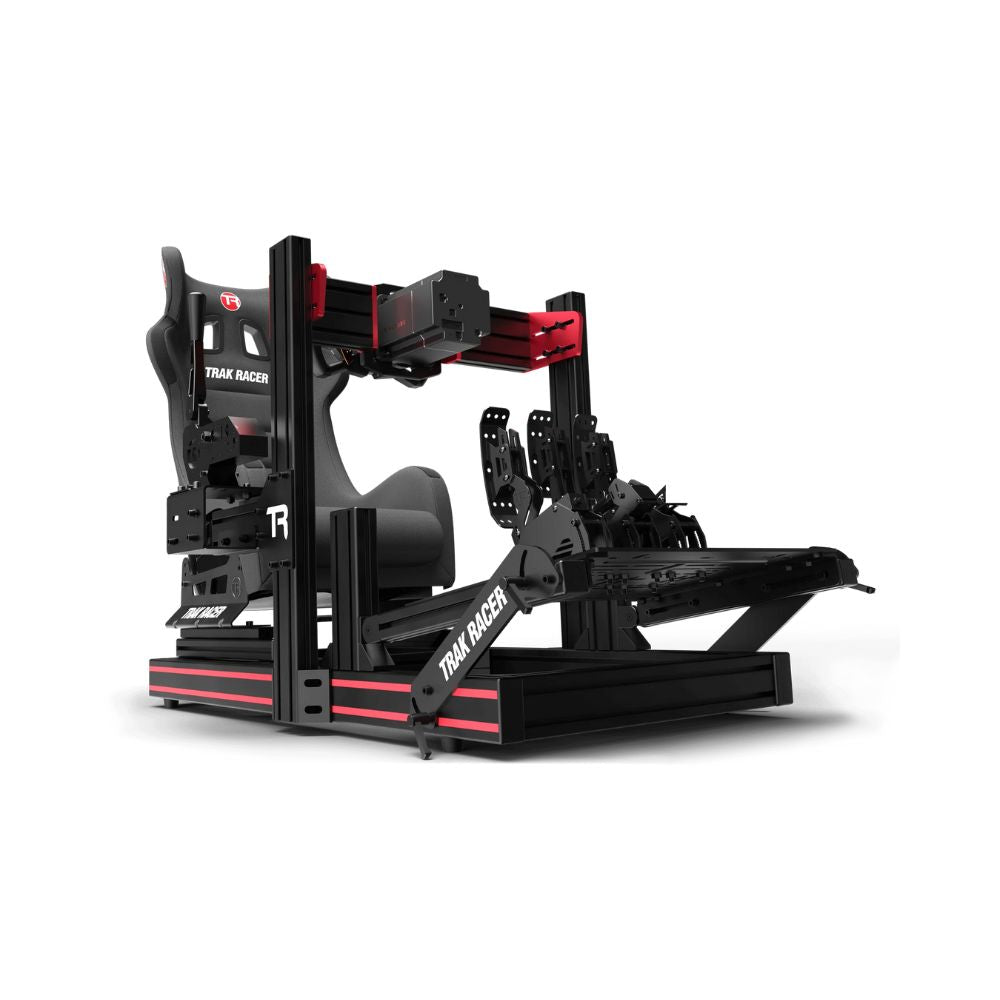 trak racer TR80 racing simulator with seat wheelbase and pedals and shifter