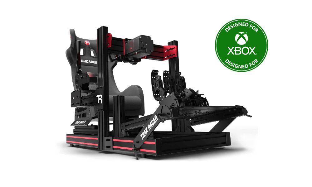 trak racer xbox simulator with xbox logo