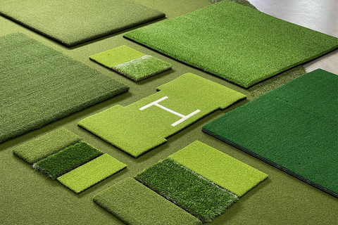 Different types golf mats